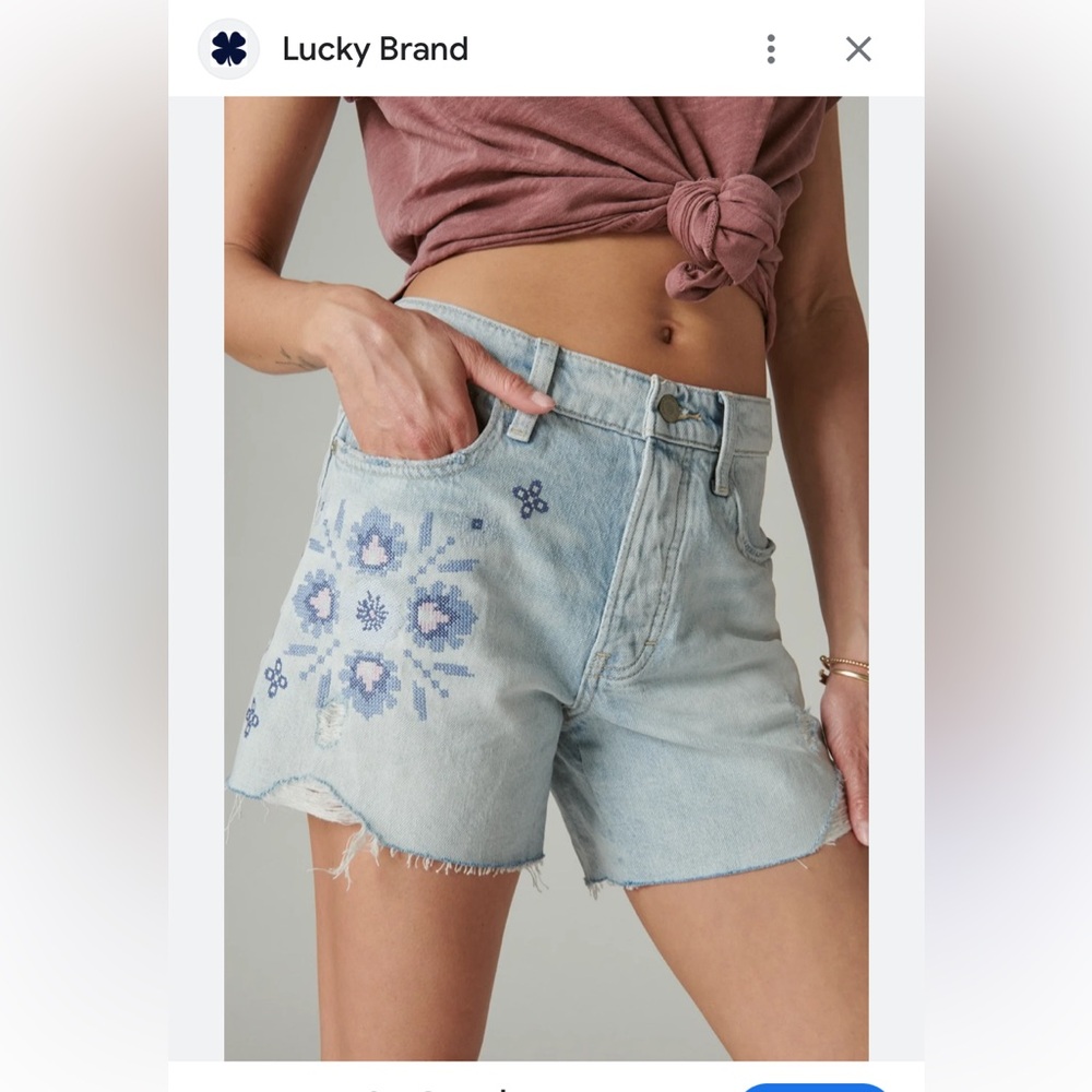 Lucky Brand Womens 90s Midi Short.